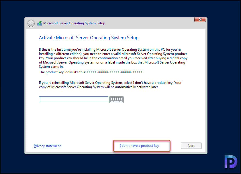Install Windows Server 2022 Core: A Step-by-Step Guide 4 Enter Server Core 2022 Product Key