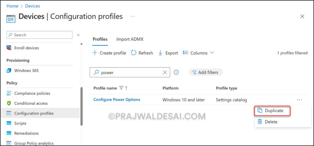 Easily Duplicate Settings Catalog Policy In Intune 1 Duplicate Settings Catalog Policy In Intune