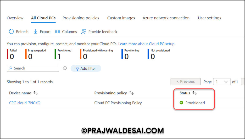 Windows 365: Enable Cloud PC Reset Option for Users 10 Monitor Windows 365 Cloud PC Reset initiated by user in Intune