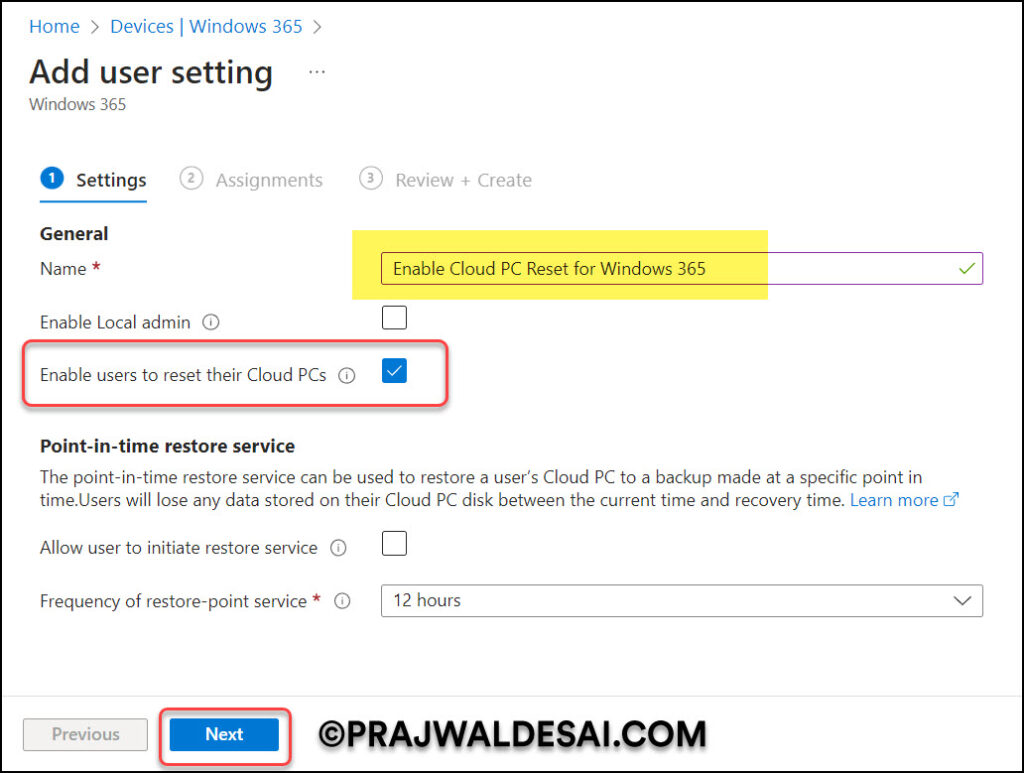 Windows 365: Enable Cloud PC Reset Option for Users 3 Enable Cloud PC Reset Option for Users in Windows 365