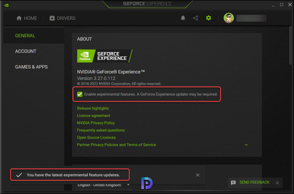 How to Enable Experimental Features in GeForce Experience 2 Enable Experimental Features in GeForce Experience
