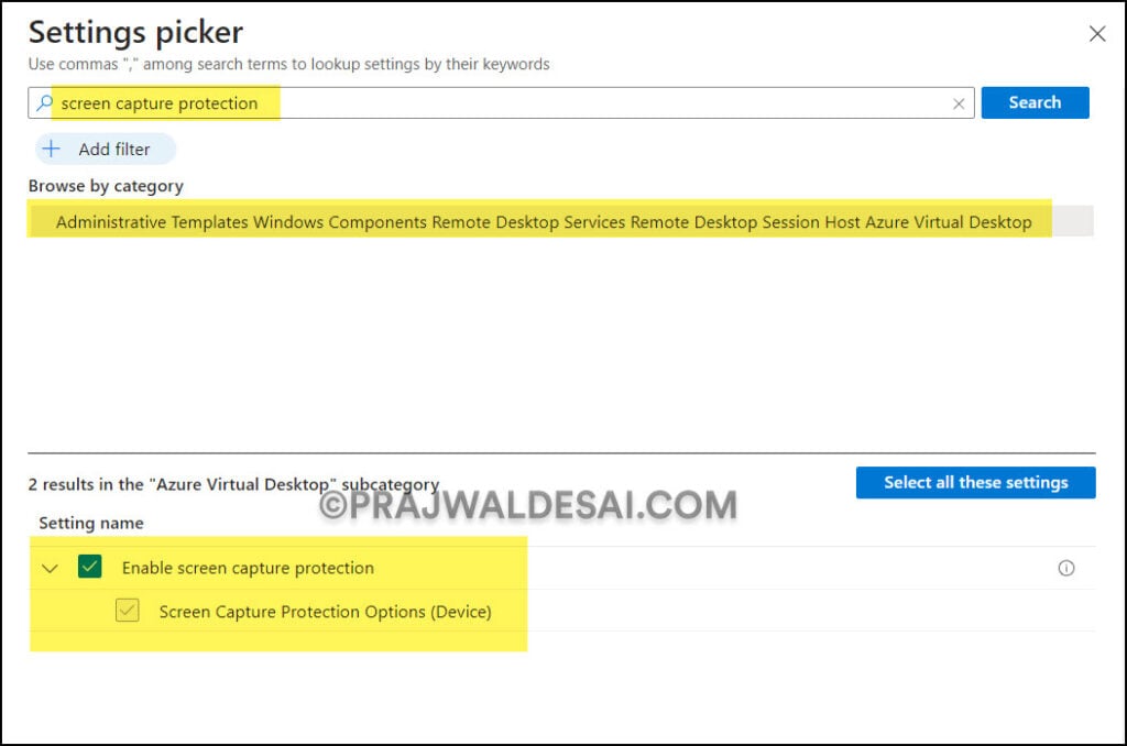 Enable Screen Capture Protection in Windows 365