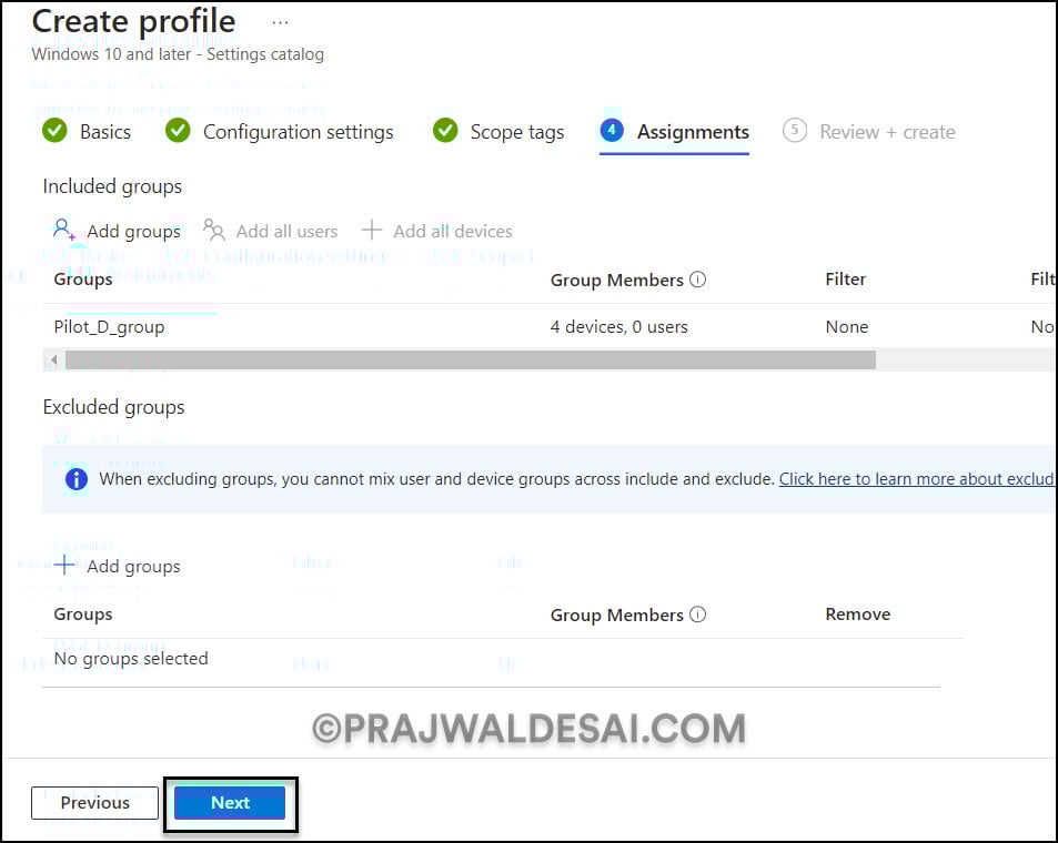 Enable Screen Capture Protection in Windows 365 5 Intune Screen Capture Protection Policy Assignments