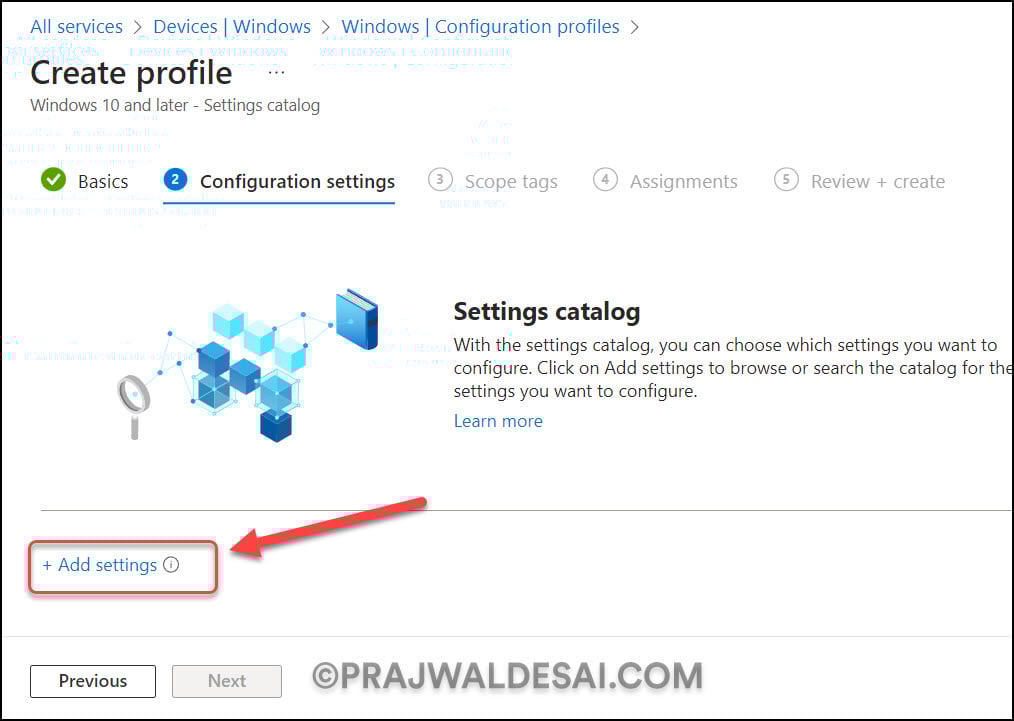 Enable Screen Saver on Windows using Intune 5 Intune Settings Catalog