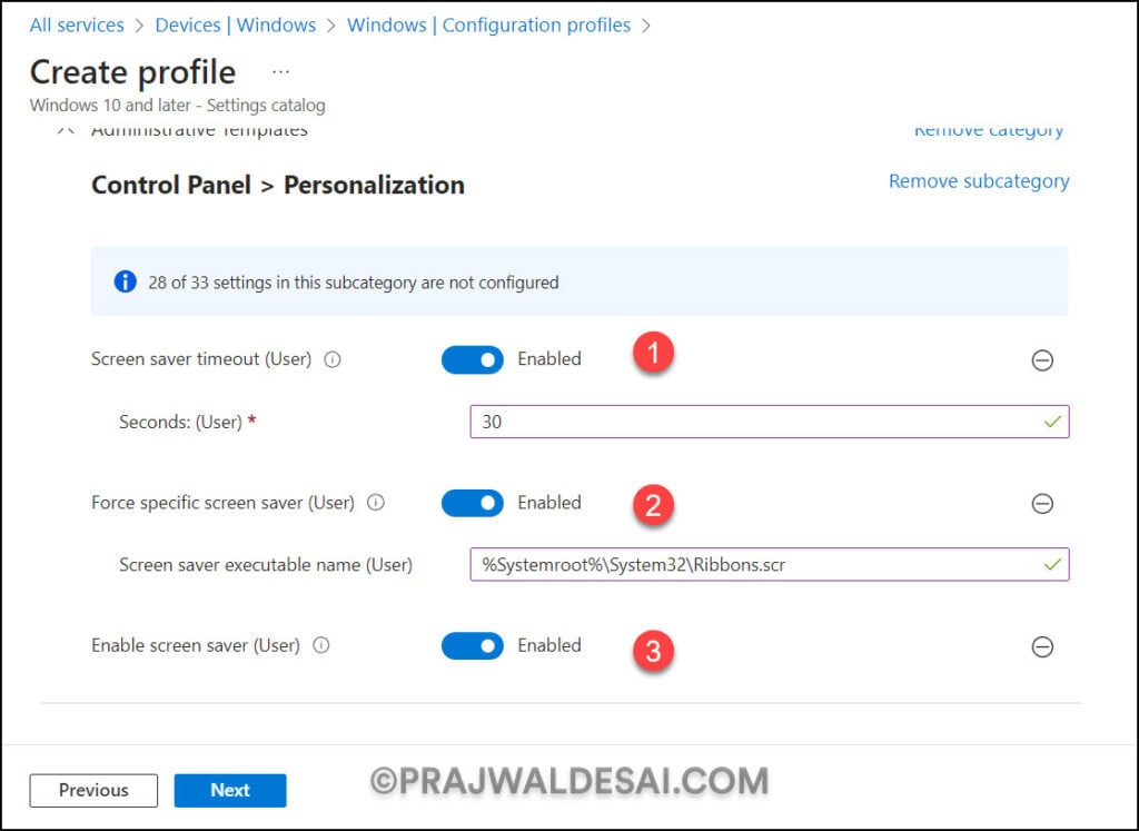 Enable Screen Saver on Windows using Intune 7 Enable Screen Saver on Windows using Intune