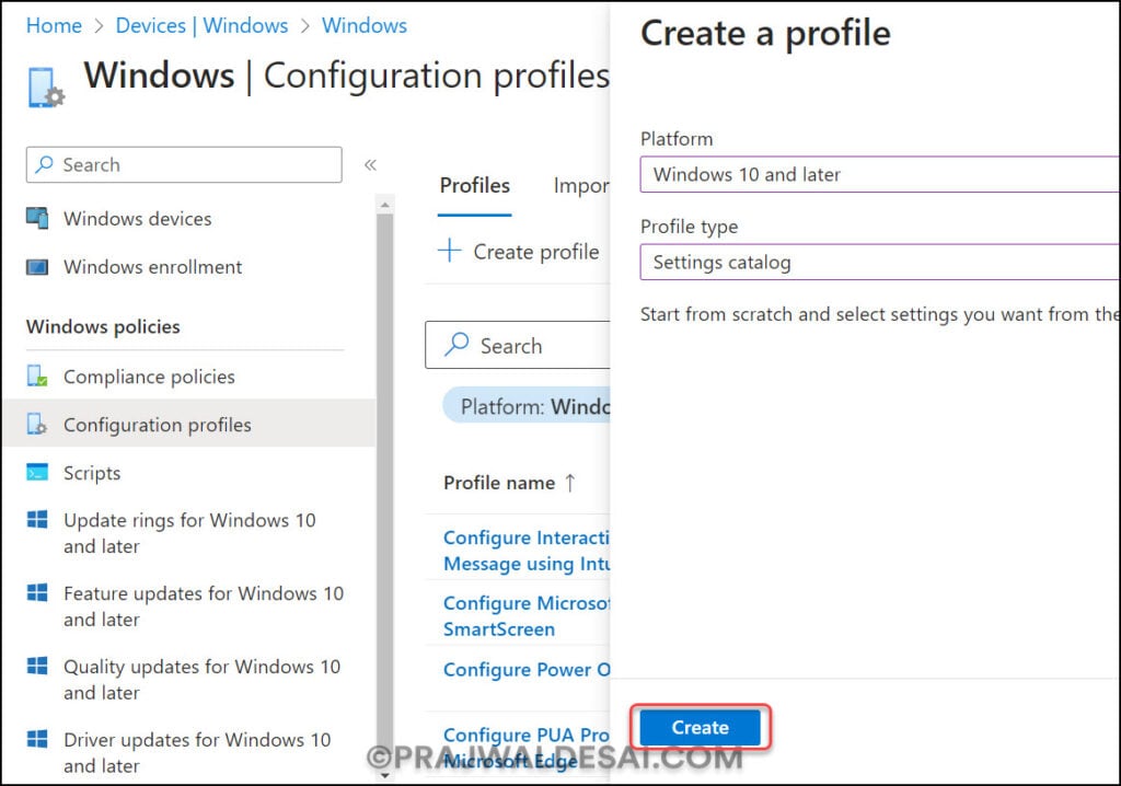 Create a Intune Configuration Profile to Watermark Cloud PCs