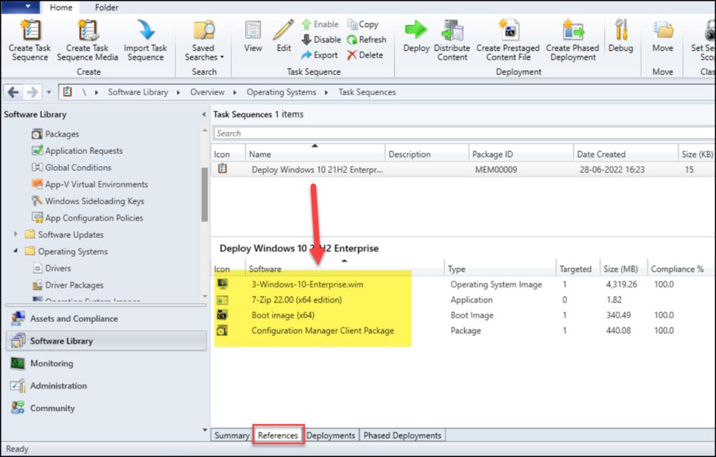 Find SCCM Task Sequence References Dependencies 1 Find SCCM Task Sequence References