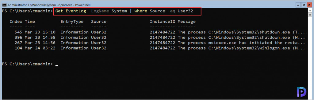 Find Who Restarted Windows Server Core - Bonus Guide 3 Find Who Restarted Windows Server Core