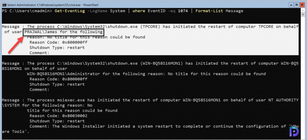 Find Who Restarted Windows Server Core - Bonus Guide 5 Find Who Restarted Windows Server Core