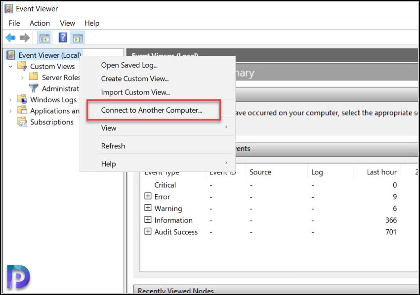 Find Who Restarted Windows Server Core - Bonus Guide 6 Connect to Event Viewer on Windows Server Core