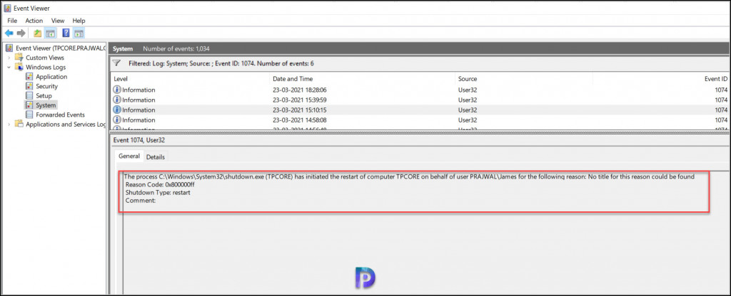 Find Who Restarted Windows Server Core - Bonus Guide 8 Find Who Restarted Windows Server Core