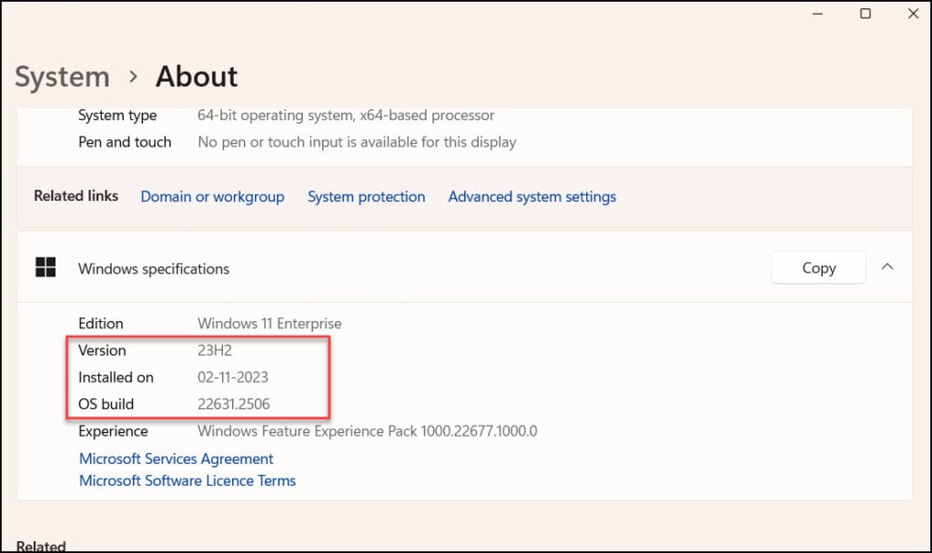 Create Windows 11 SCCM Device Collection 23H2 | 22H2 | 21H2 1 Find Windows 11 23H2 Build Number