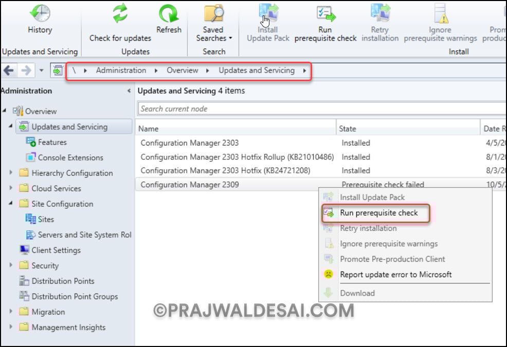Fix SQL Client Prerequisite missing for SCCM Setup Error 10 Run the Prerequisite Check