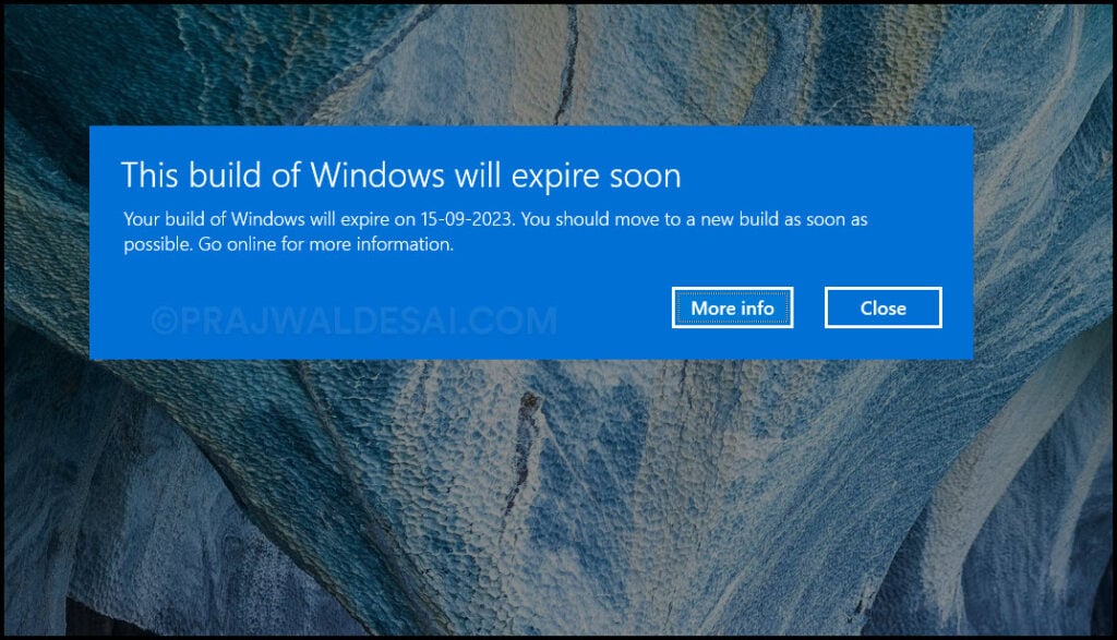 3 Ways to Fix This Build of Windows will expire soon Error 2 This Build of Windows will expire soon