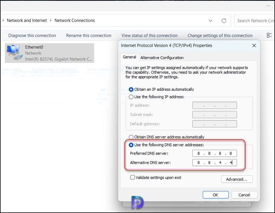 Fix Windows Activation Error 0x80072ee7 using 3 Easy Methods 4 Review DNS Settings - Windows Activation Error 0x80072ee7