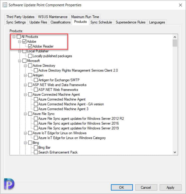 How to Add Adobe Custom Catalog in SCCM 20 Enable Adobe Products in Software Update Point
