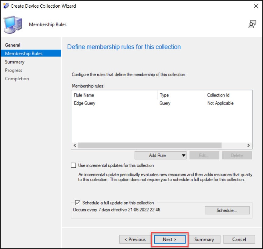 How to Create Microsoft Edge Device Collection in SCCM 8 Create Microsoft Edge Device Collection in SCCM