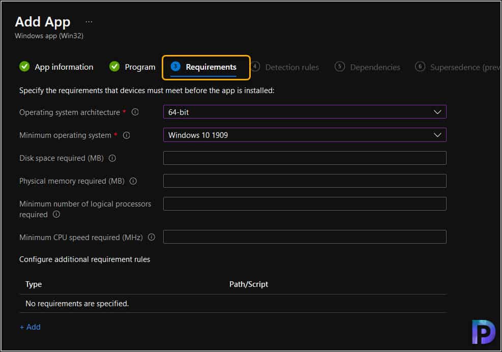 Deploy Win32 Apps with Intune: A Comprehensive Guide 14 Specify Win32 App Requirements