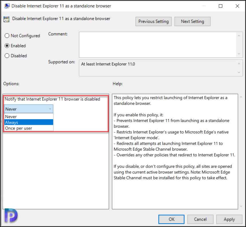 How to Disable Internet Explorer 11 using Group Policy 4 How to Disable Internet Explorer 11 using Group Policy