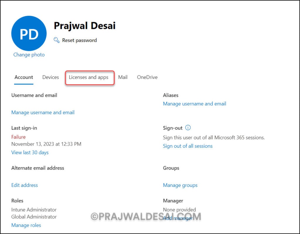 How to Fix Outlook Error 500 Mailbox not Found 2 Assign a exchange online license to your account