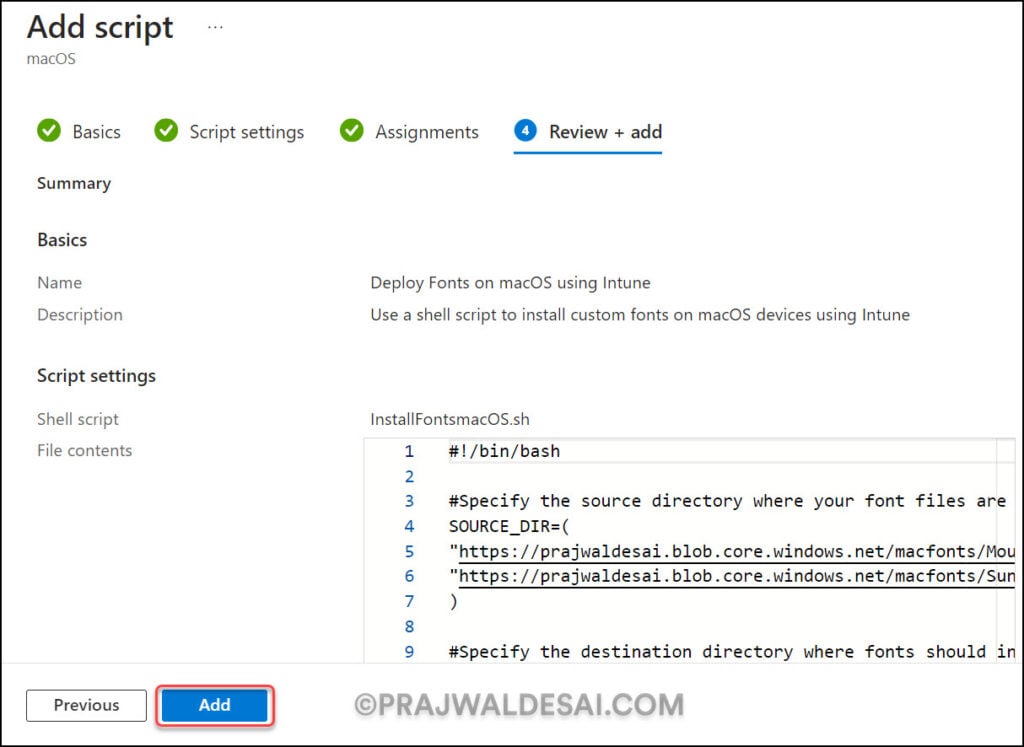 Install Fonts on macOS using Intune