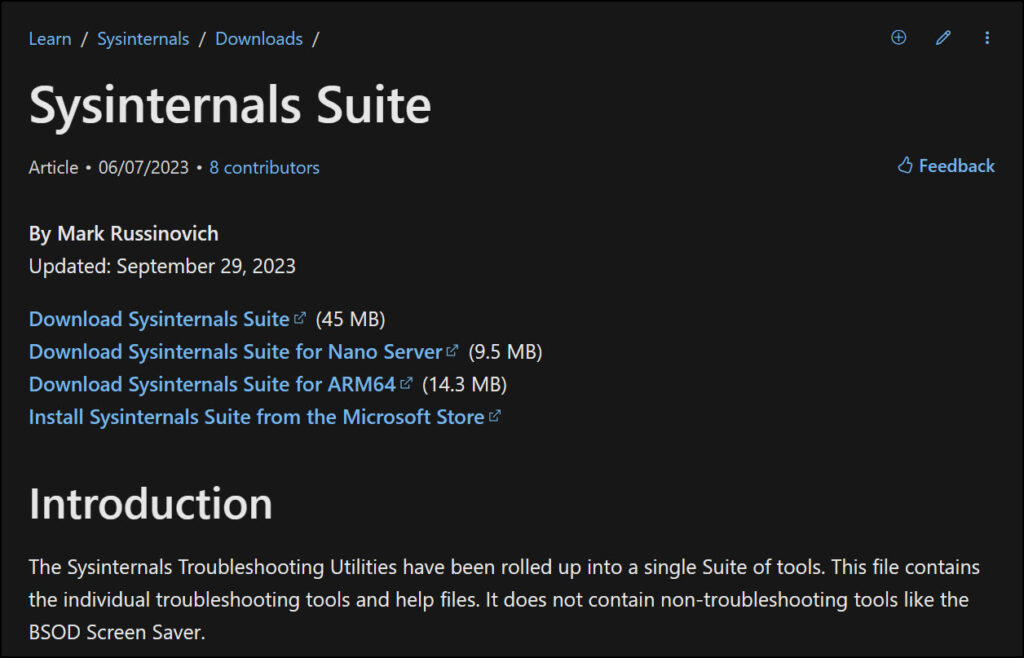 2 Proven Methods to Install SysInternals Suite 1 Download SysInternals Suite