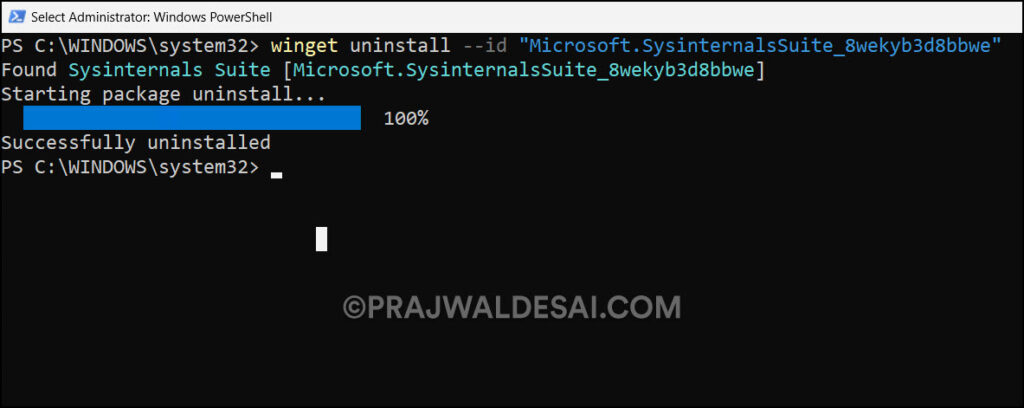 2 Proven Methods to Install SysInternals Suite 9 Uninstall SysInternals Suite using Winget