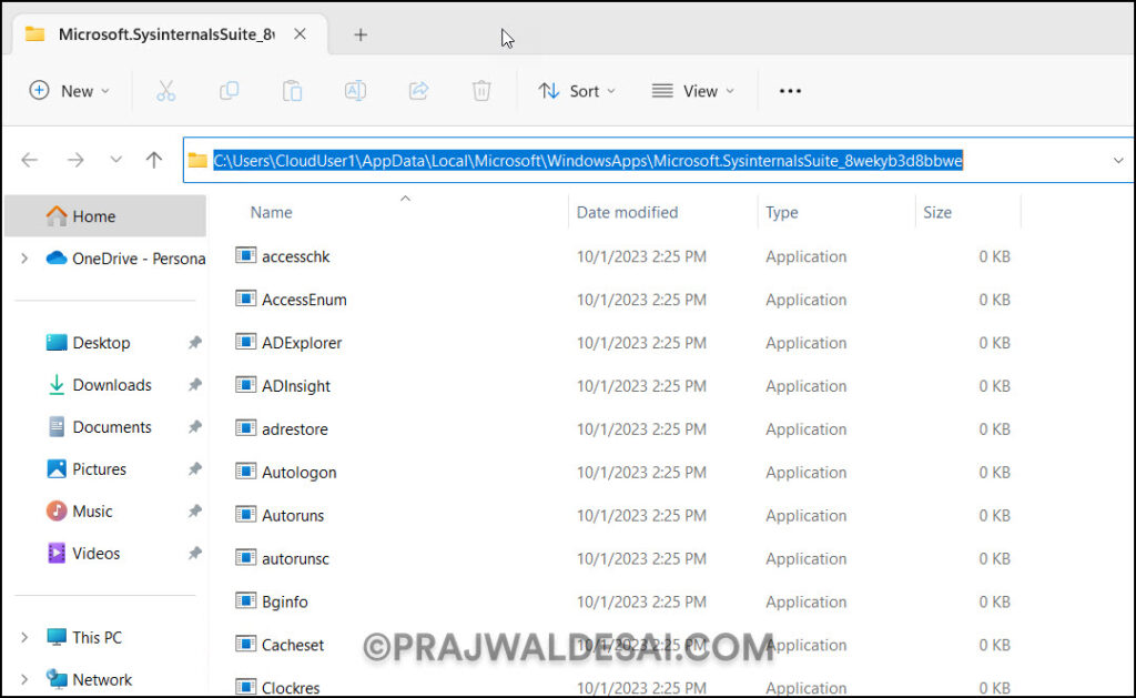 2 Proven Methods to Install SysInternals Suite 7 Location of SysInternals Suite Tools