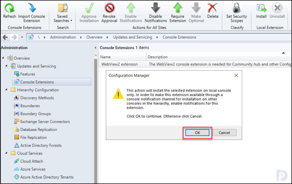 Manage SCCM Console Extensions - Approve | Install | Uninstall 7 Install SCCM Console Extensions