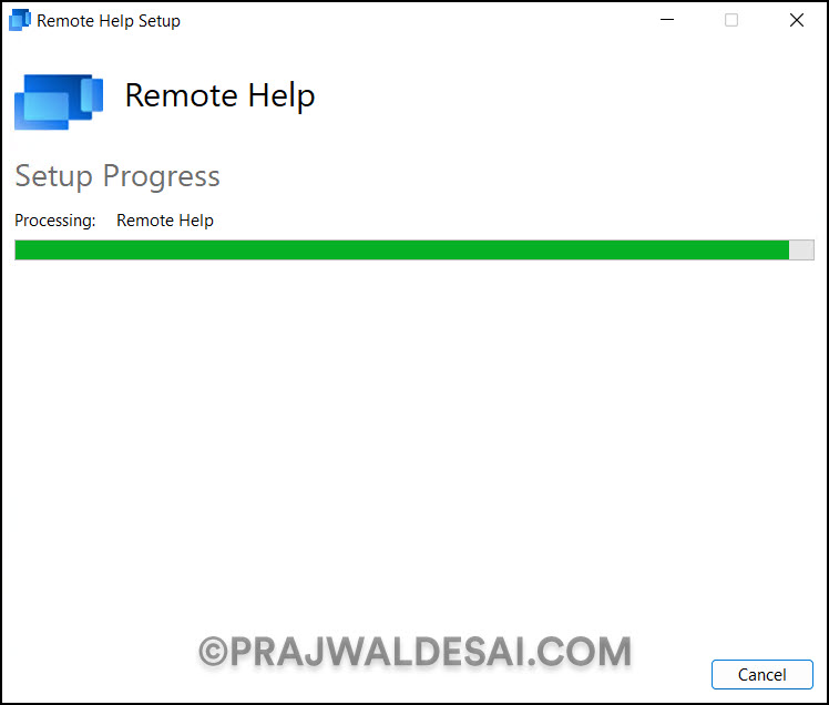 How to Quickly Repair Intune Remote Help App 4 Remote Help App Repair in progress