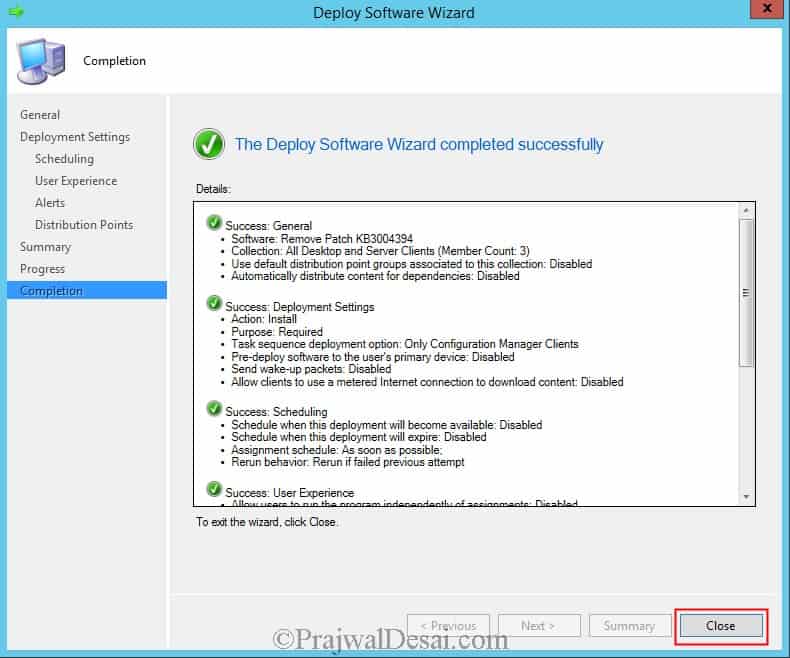 How to Rollback a Patch using SCCM | Uninstall Windows Update using ConfigMgr 13 Deploy the Task Sequence to Rollback a Patch