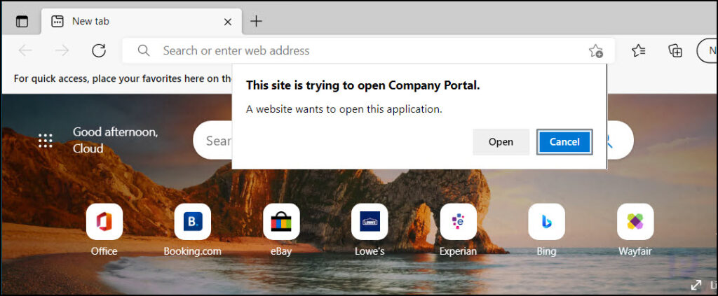 How to Share Application in Intune Company Portal 3 Open the Shared Application Link