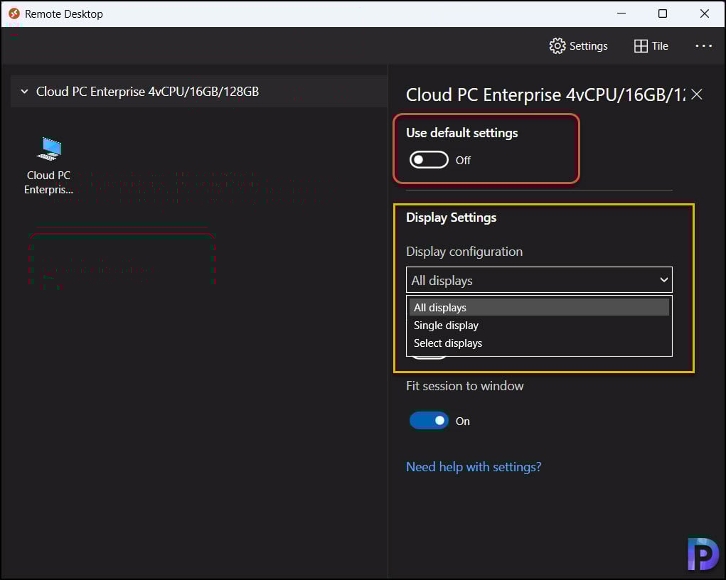 How to Use Multiple Monitors with Windows 365 Cloud PC 6 Use Multiple Monitors with Windows 365 Cloud PC using Remote Desktop App