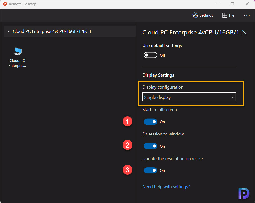 How to Use Multiple Monitors with Windows 365 Cloud PC 7 Use Multiple Monitors with Windows 365 Cloud PC using Remote Desktop App