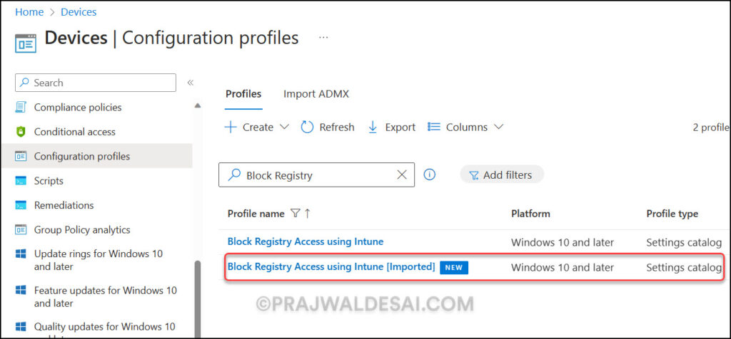 Import and Export Settings Catalog Policies in Intune 8 Import Settings Catalog Policies in Intune