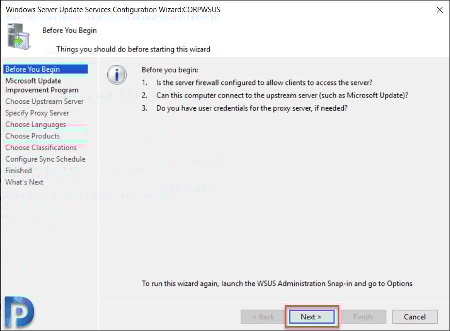 Install and Configure WSUS on Windows Server 2019 14 Install and configure WSUS using WSUS Configuration Wizard