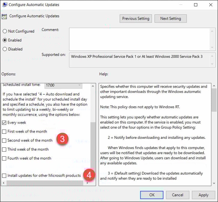 Install and Configure WSUS on Windows Server 2019 27 Configure WSUS Automatic Updates