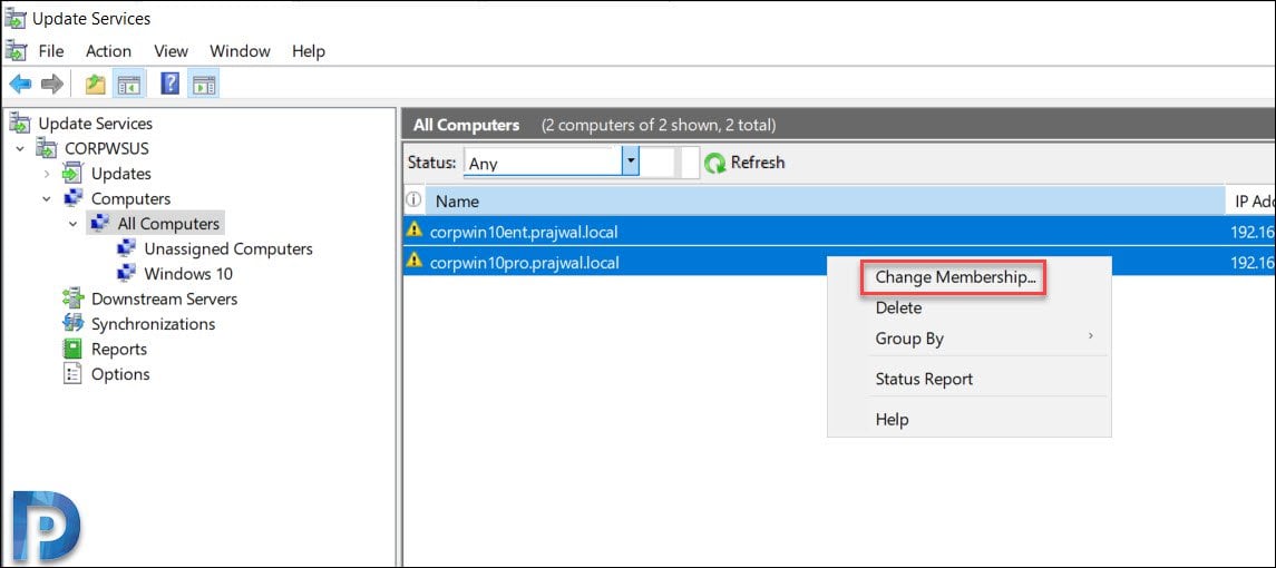 Install and Configure WSUS on Windows Server 2019 32 Configure WSUS computer groups