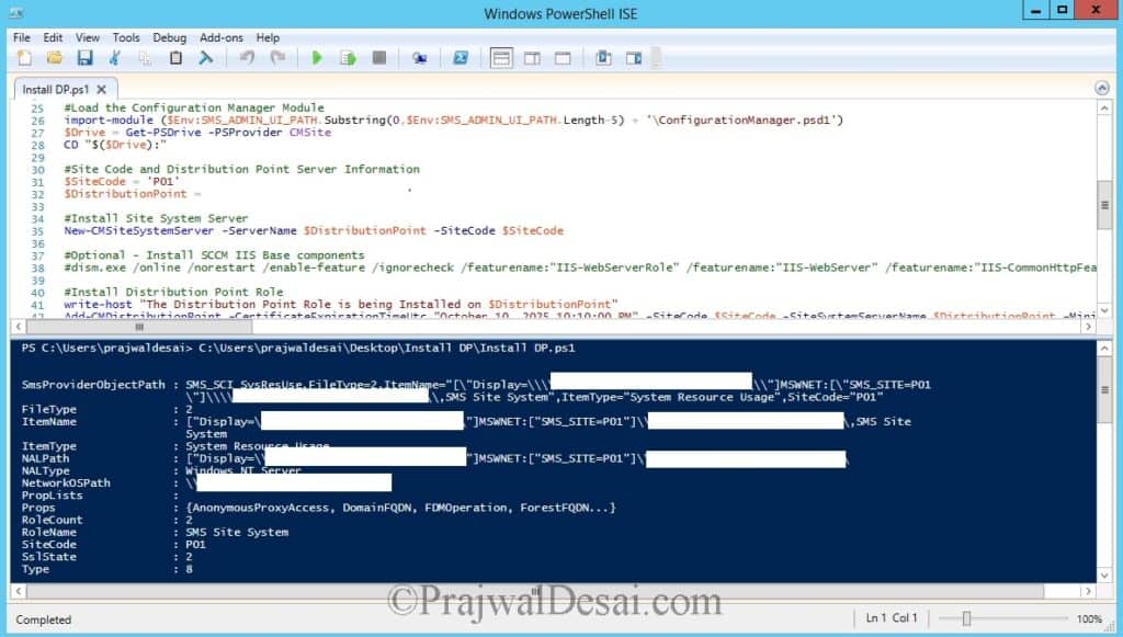 Install SCCM Distribution Point Using PowerShell Script 1 Install SCCM Distribution Point Using PowerShell Script