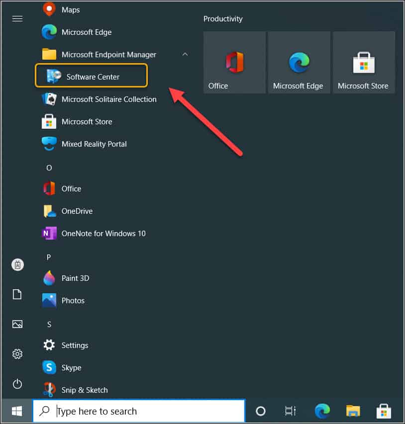 7 Unique Ways to Launch SCCM Software Center 2 Launch Software Center from MEM Group