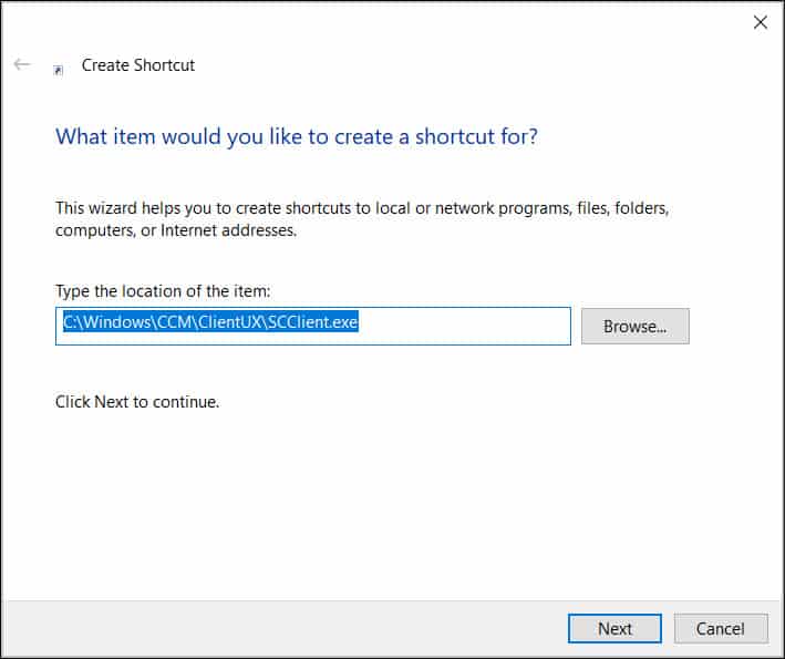 7 Unique Ways to Launch SCCM Software Center 7 Launch SCCM Software Center using a Shortcut