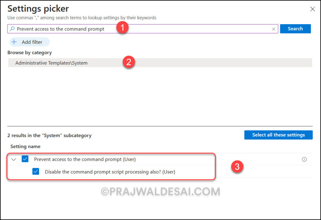 Prevent Access to Command Prompt using Intune 3 Prevent Access to Command Prompt using Intune