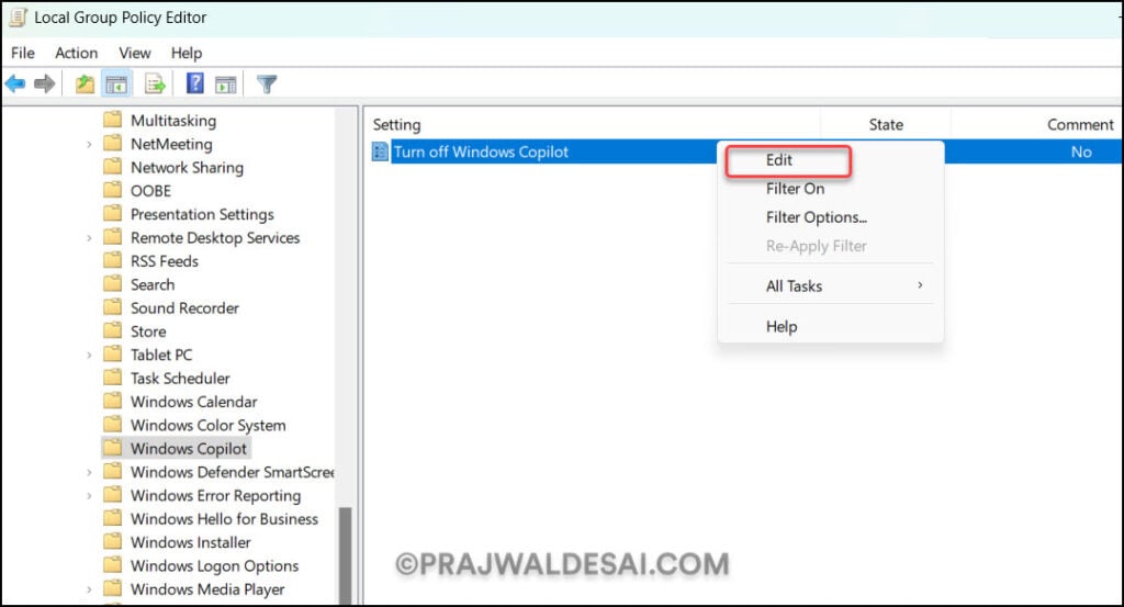 Disable Copilot on Windows 11 using Intune and GPO 10 Disable Copilot on Windows 11 using GPO