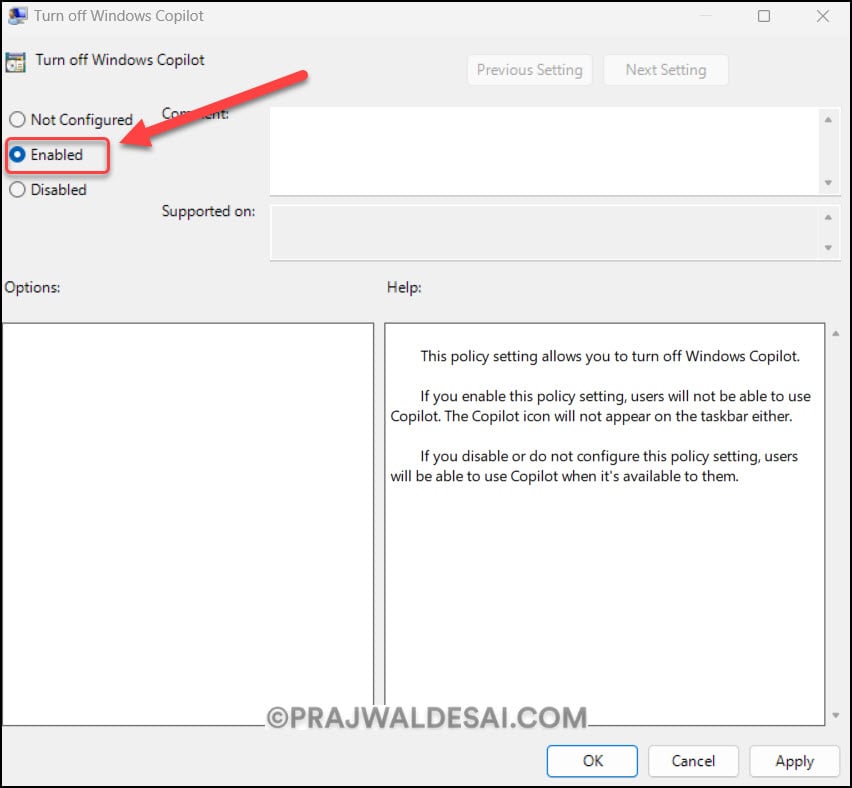 Disable Copilot on Windows 11 using Intune and GPO 11 Disable Copilot on Windows 11 using GPO