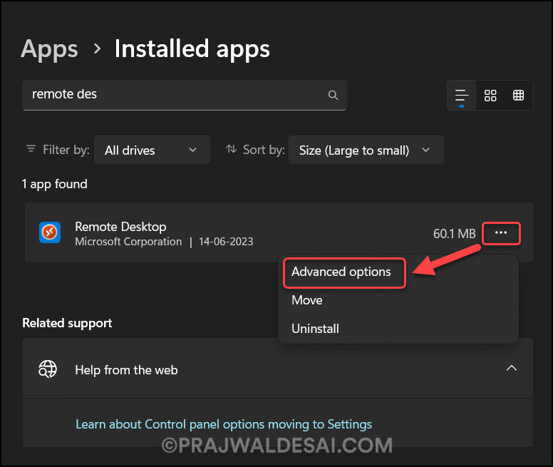 3 Proven Ways to Repair Remote Desktop Client 4 Repair Remote Desktop App via Settings