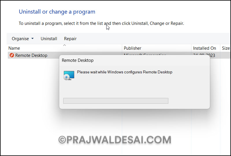 3 Proven Ways to Repair Remote Desktop Client 3 Repair Remote Desktop Client via Programs and Features