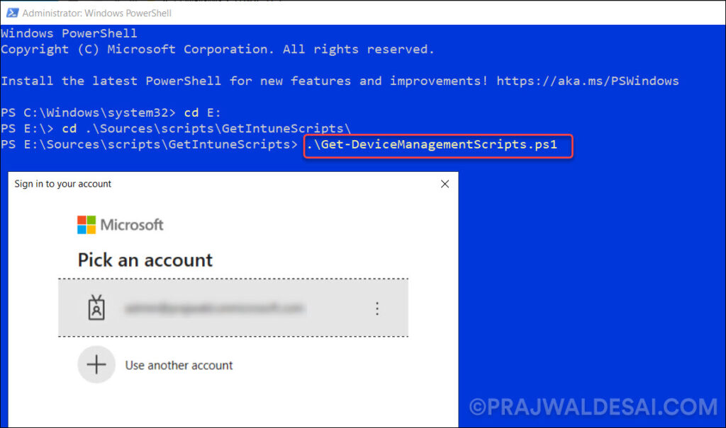 Get Back or Retrieve your Intune PowerShell Scripts 4 Run the Get-DeviceManagementScripts - get back your Intune PowerShell Scripts