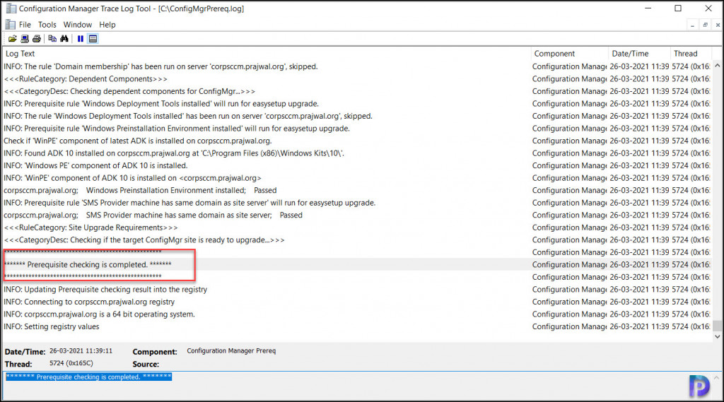Complete SCCM 2103 Upgrade Guide 7 Configuration Manager 2103 Prerequisite Check Completed