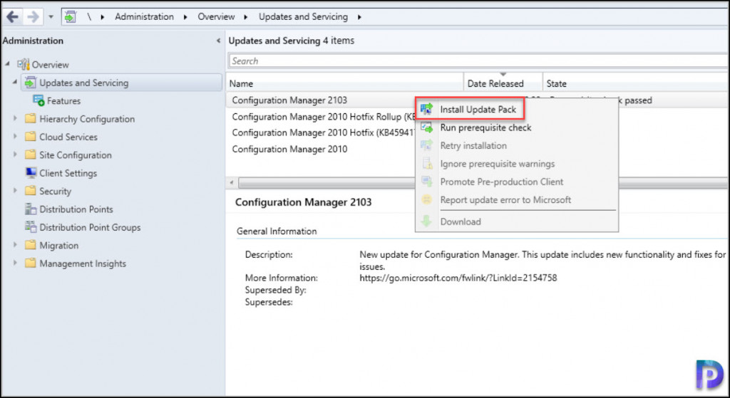 Complete SCCM 2103 Upgrade Guide 8 Begin SCCM 2103 Upgrade