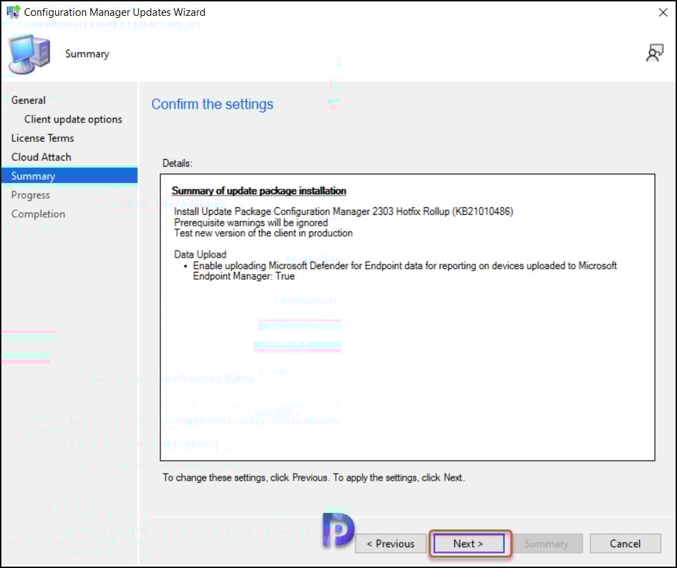 SCCM 2303 KB21010486 Hotfix Rollup - Fixes and Improvements 7 Install Hotfix Rollup KB21010486 for SCCM 2303